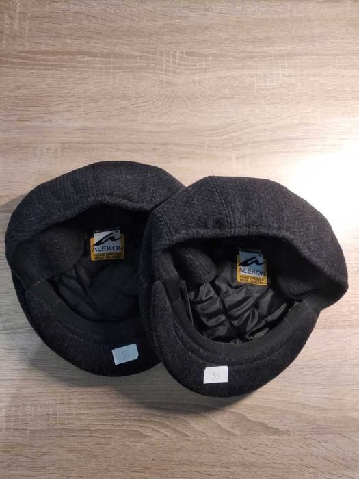 Чоловіча зимова вовняна шапка кепка, 55 розмір. Туреччина