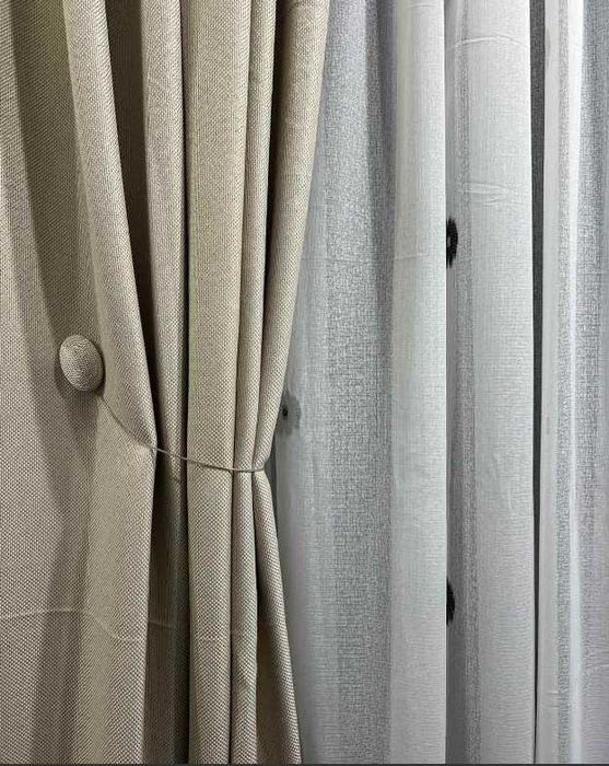 штори блекаут льон рогожка на тасьмі