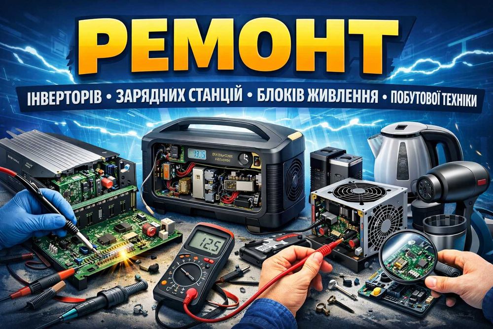 Ремонт инверторов, зарядных станций, мелкой бытовой техники.