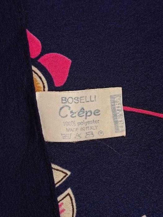 Вінтажна італійська хустка Ispahan Boselli crêpe | 68x68 см