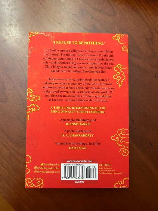 she who became the sun, by shelley parker-chan