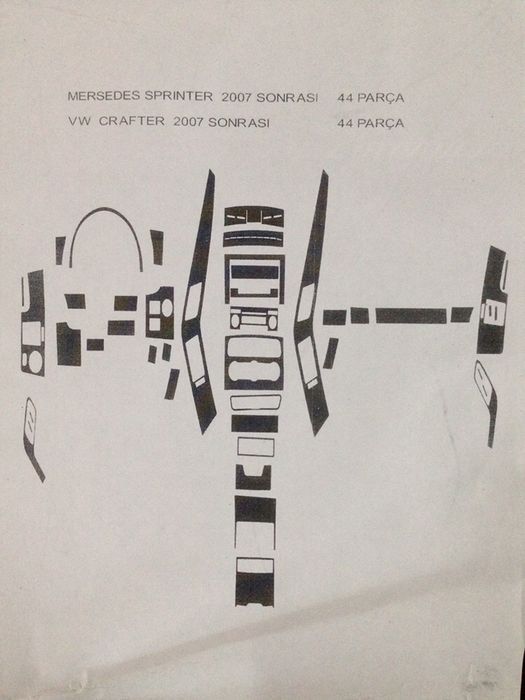 Хром накладки для Mercedes Sprinter 2013+ Кенгурятник Пороги Тюнинг