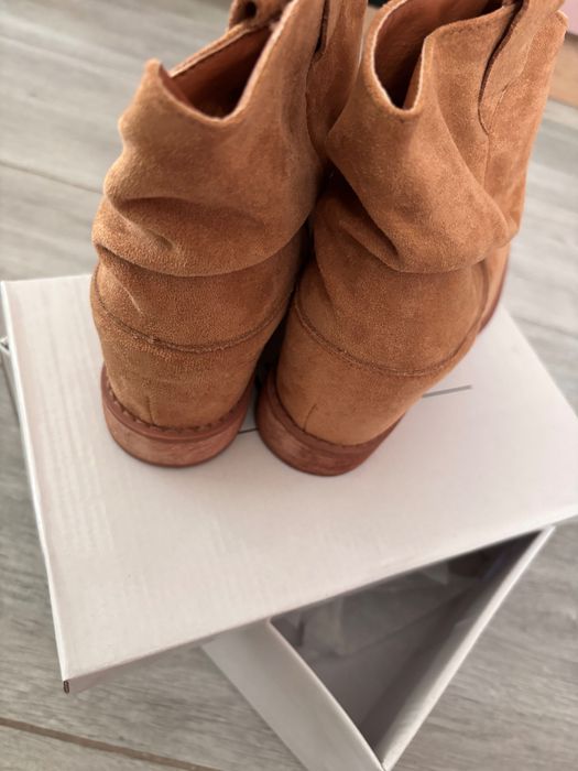 Nowe ocieplane botki z platformą camel rozm 36,39,40 styl zara