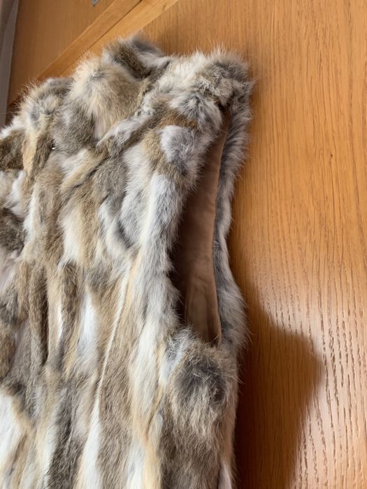 Colete pele de coelho