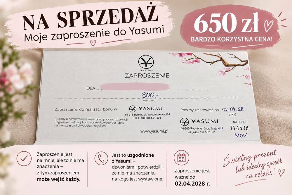 Voucher prezentowy Yasumi