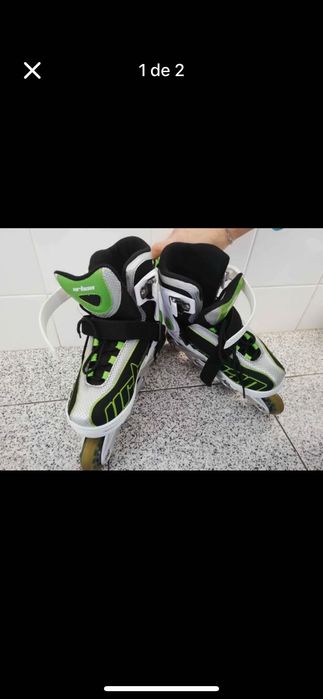 Patins de boa qualidade,usados 2 vezes