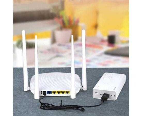 Кабель USB для роутера с преобразователем напряжения 5V-12V US -DC 5.5