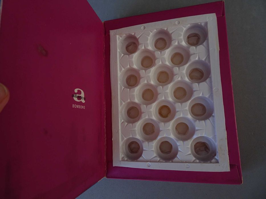 Antiga caixa Bombons Marco dos chocolates Aliança