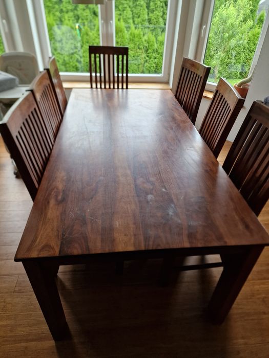 Stół drewniany palisander 200x100 cm