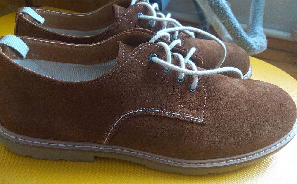 Beżowe skórzane męskie buty ZARA, nr 45, 28,9 cm