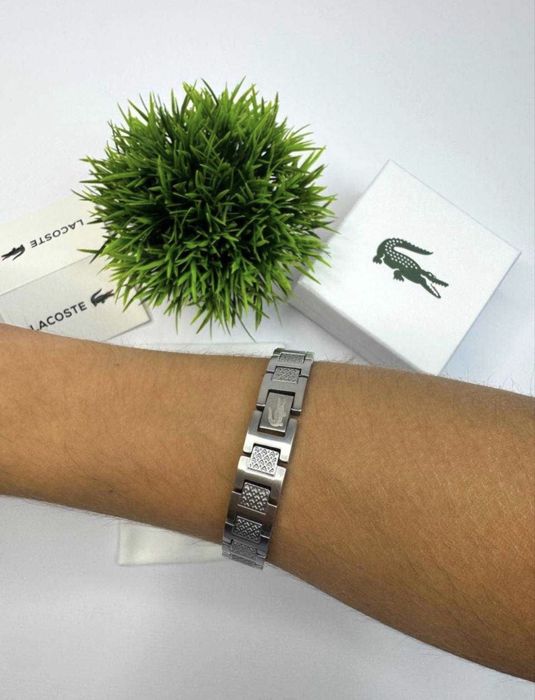 Новий! Браслет Lacoste чоловічий | спібний браслет натруку лакосте