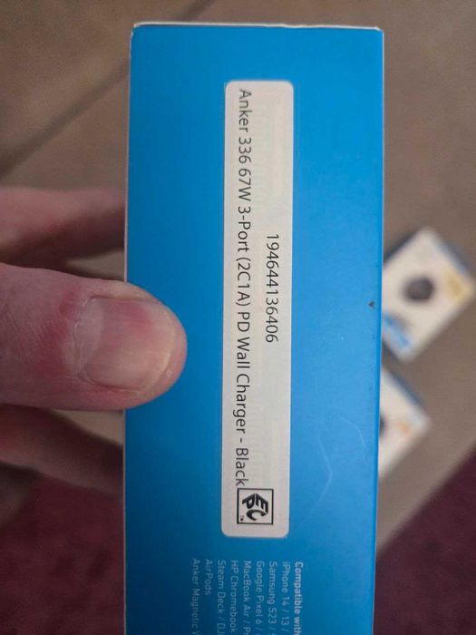 Зарядний пристрій Anker GAN PowerPort 336 - 67W Black