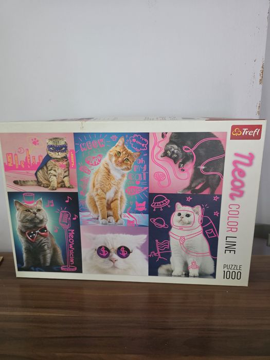 Puzzle koty neon Colorado line