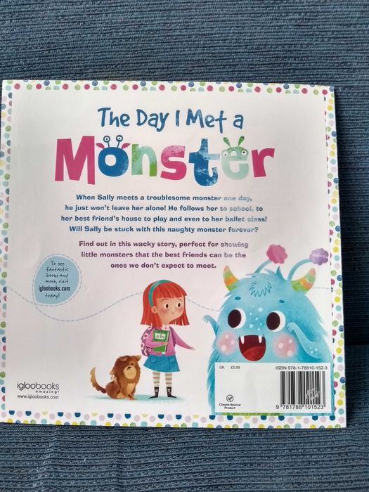 Książka po angielsku The Day I Met a Monster, Stephanie Moss