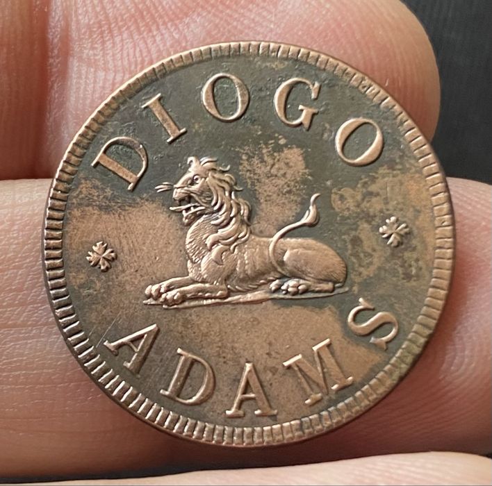 Moeda - Ficha da Madeira 40 Reis 1831 RARA