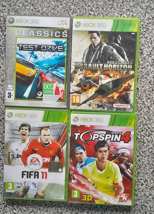 Conjunto de 4 jogos Xbox 360