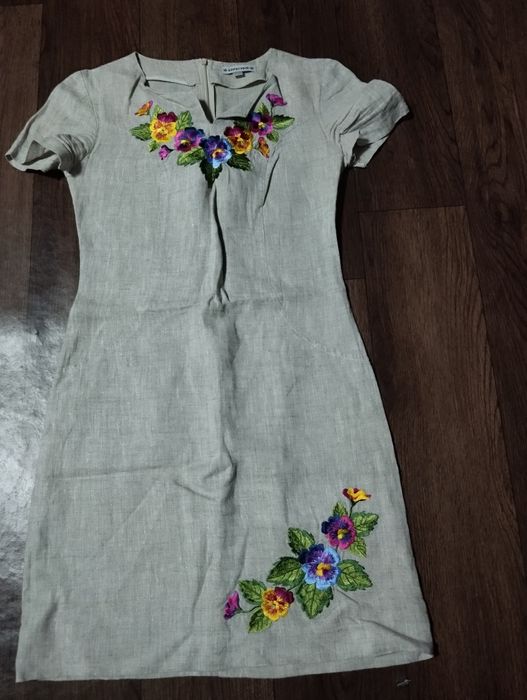 Вишите плаття льон