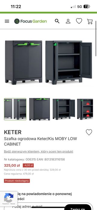 szafa garażowa duża/mała