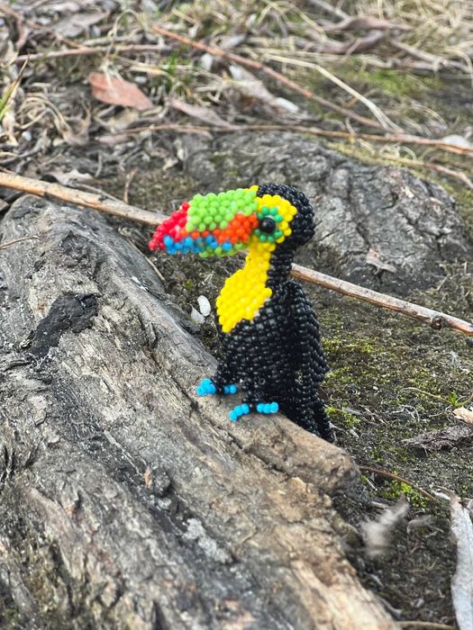 Виріб з бісеру. Амігурумі Тукан