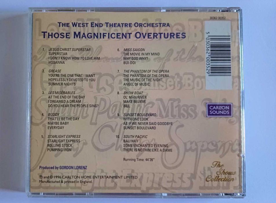 CD - Those Magnificent Overtures - The West End Theatre Orchestra