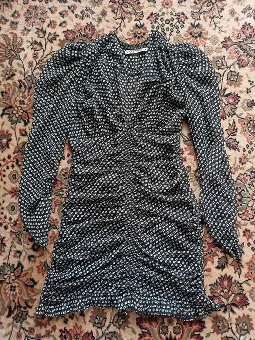 sukienka marszczona wieczorowa sylwestrowa