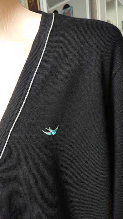 Kardigan męski XL River Island czarny cardigan sweter