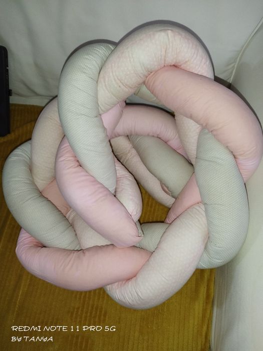 Protetor de berço em trança