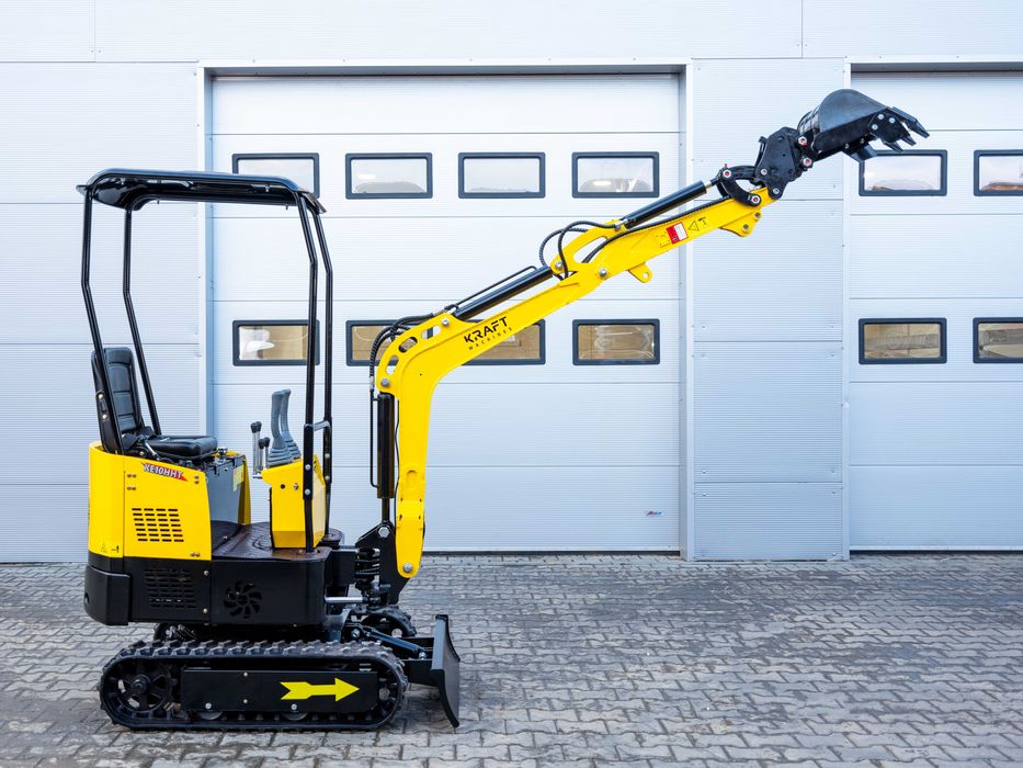 Minikoparka KRAFT KE10HHT NOWA Osprzęt Transport Serwis