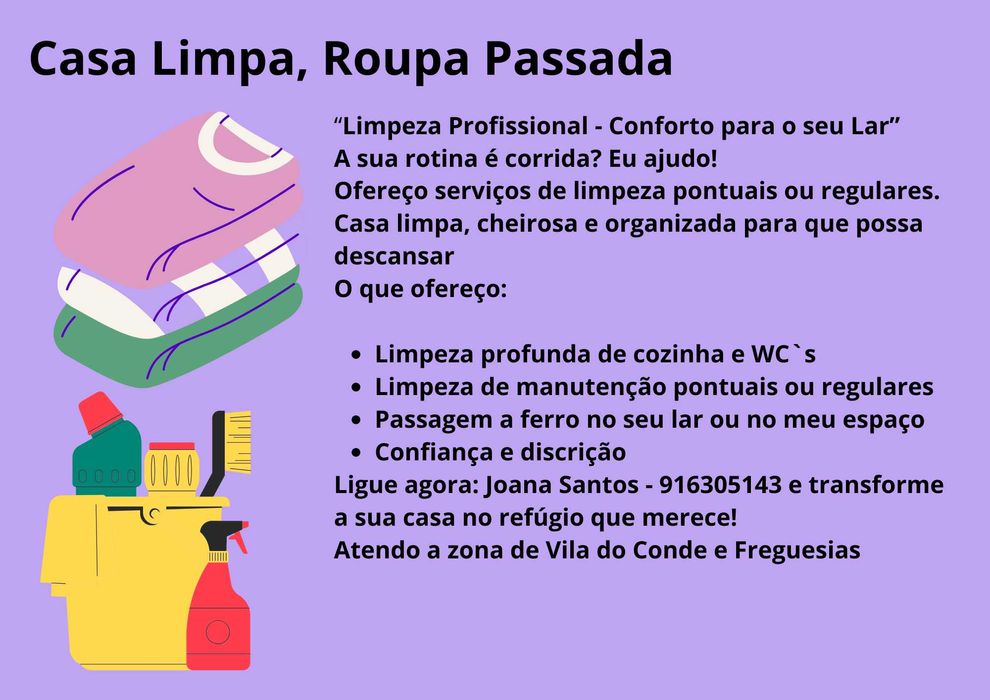 serviço de limpeza