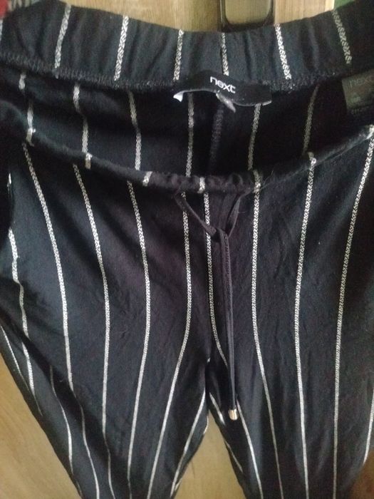 Spodnie damskie next czarne paski L