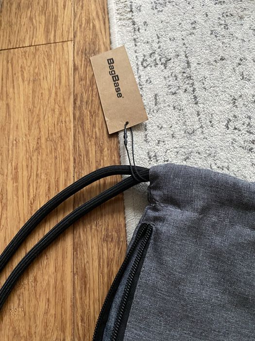 Torba worek  szary sportowy na plecy