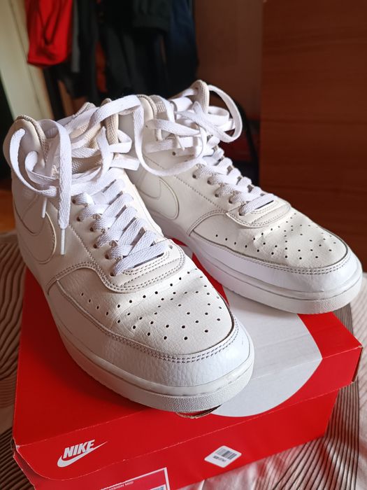 Nike court vision mid white