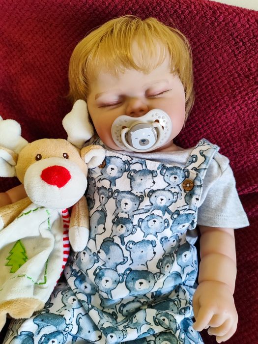 Кукла лялька пупс реборн 55 см сплюшка