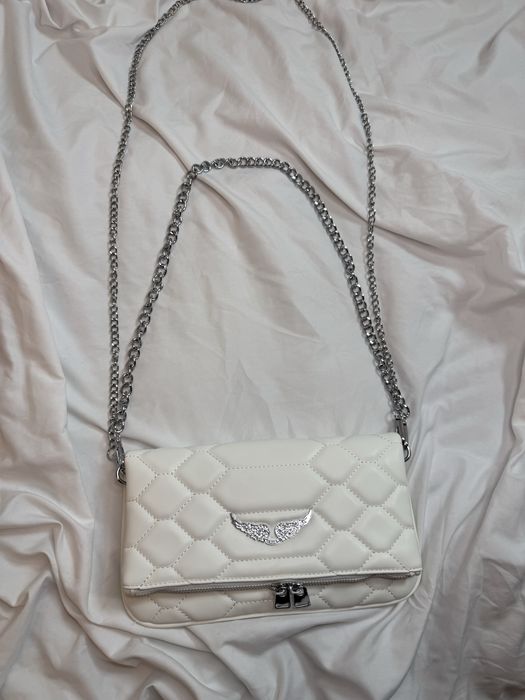 Сумка zadig&voltaire клатч rock біла молочна