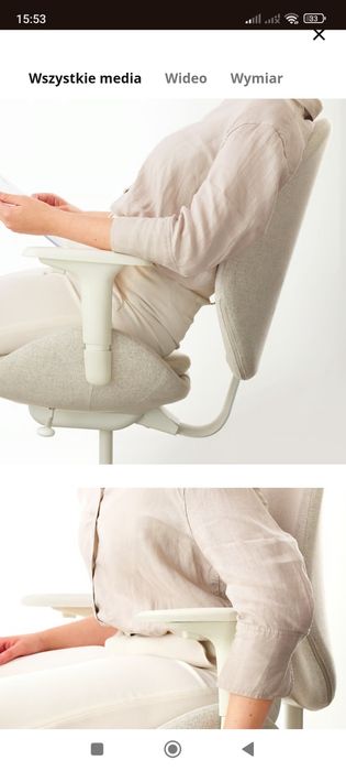 Fotel,Krzesło biurowe Ikea Hattefiall