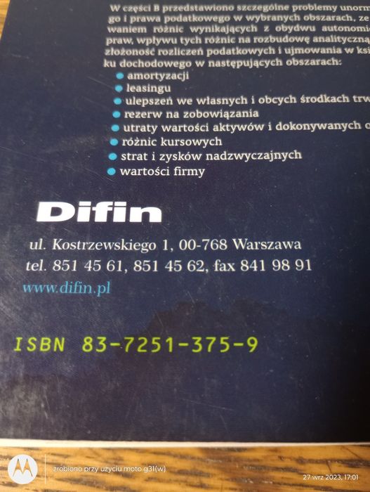 Rachunkowość podatkowa. Irena Olchowicz