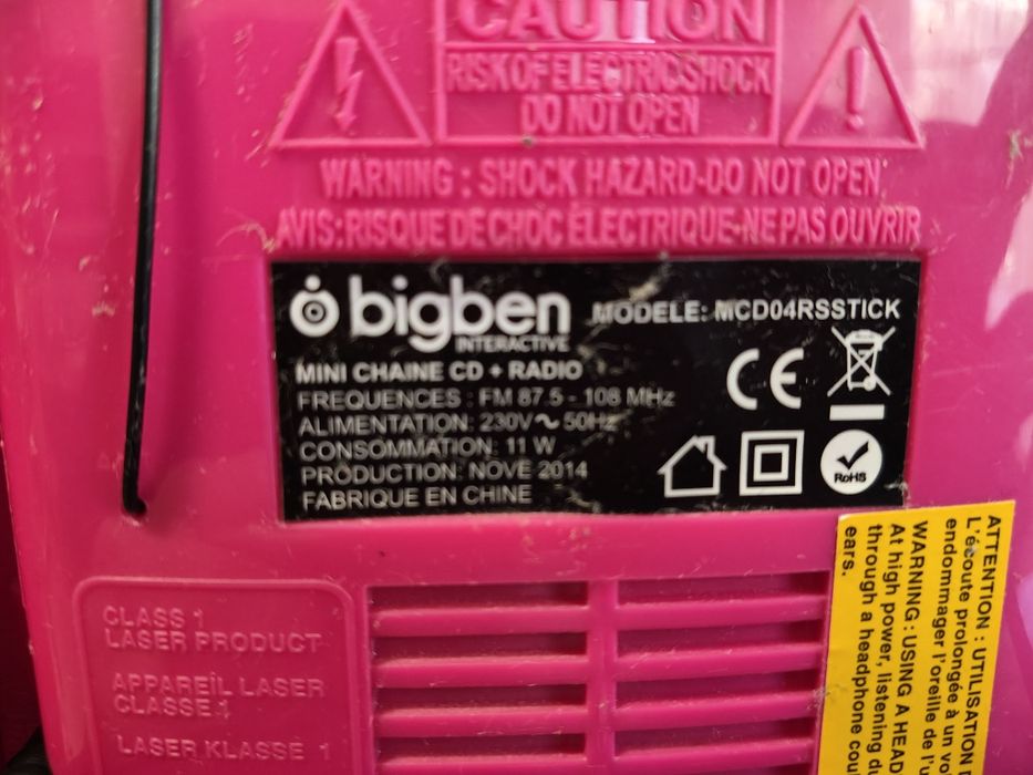 Rádio com CD de criança