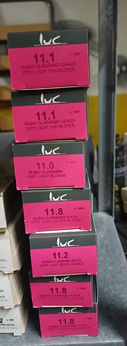 56 coloraçoes LUC - saldo de estoque