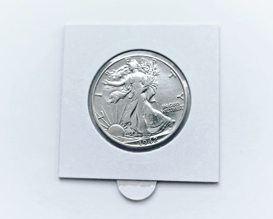 Монета 50 центів США 1942 р. Half Dollar