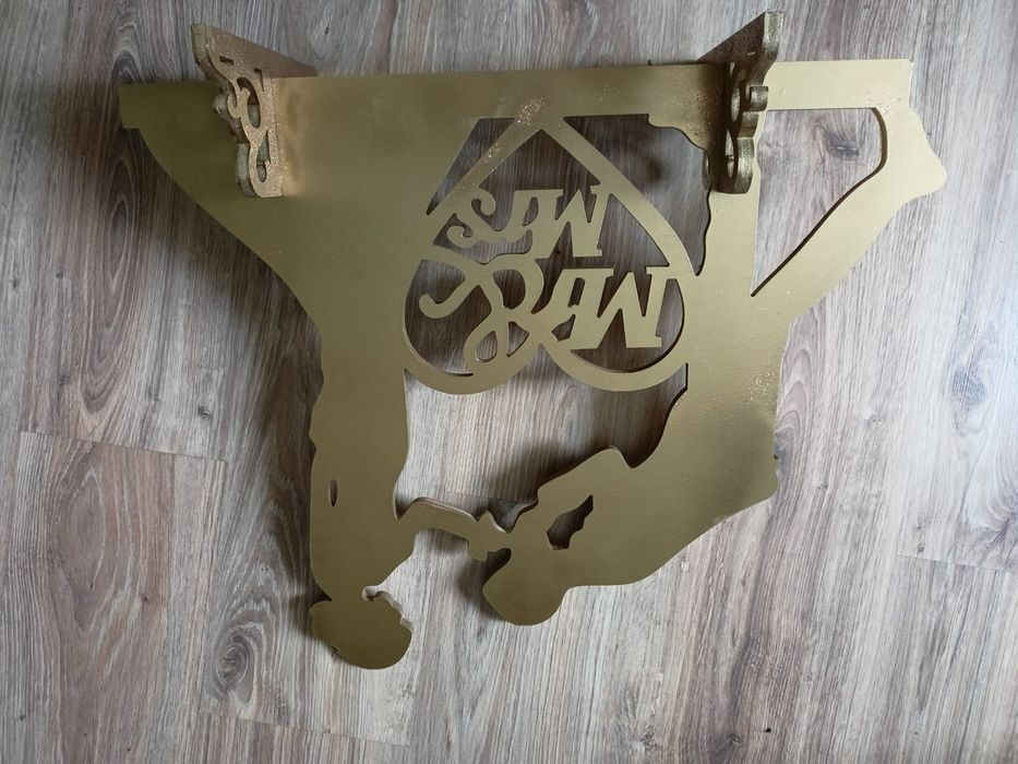 Obręcz młoda para dekoracja ścianki