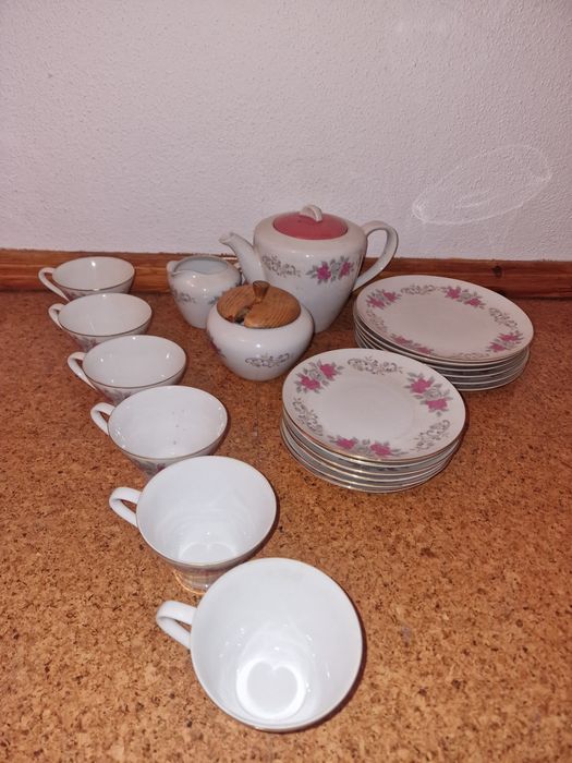 Conjunto de chá porcelana
