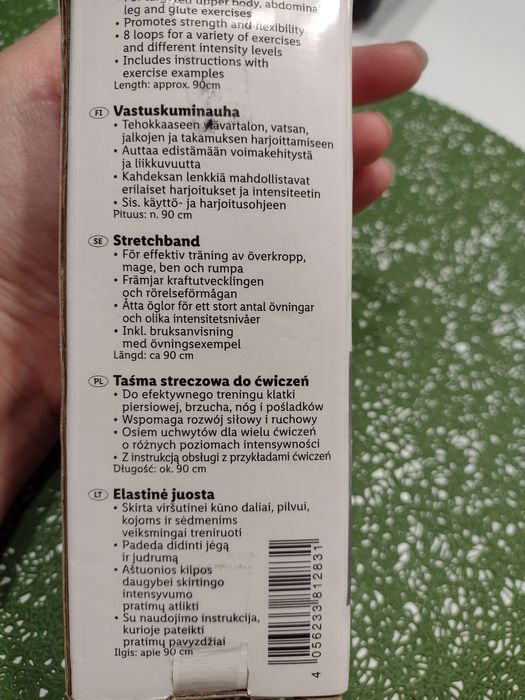 Taśma streczowa do ćwiczeń