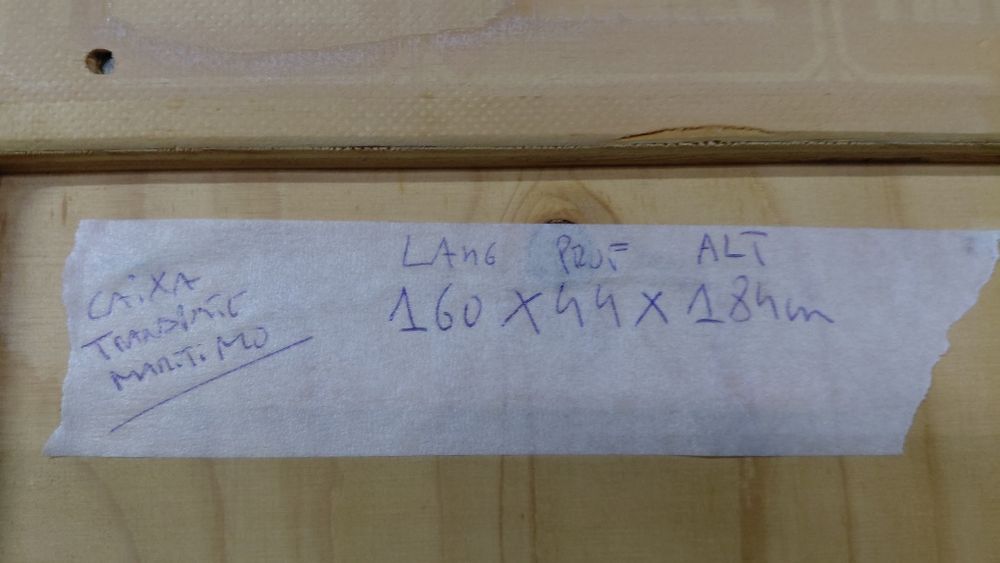 Caixa exportacao ( para fazer roupeiro)160x44x184cm alt