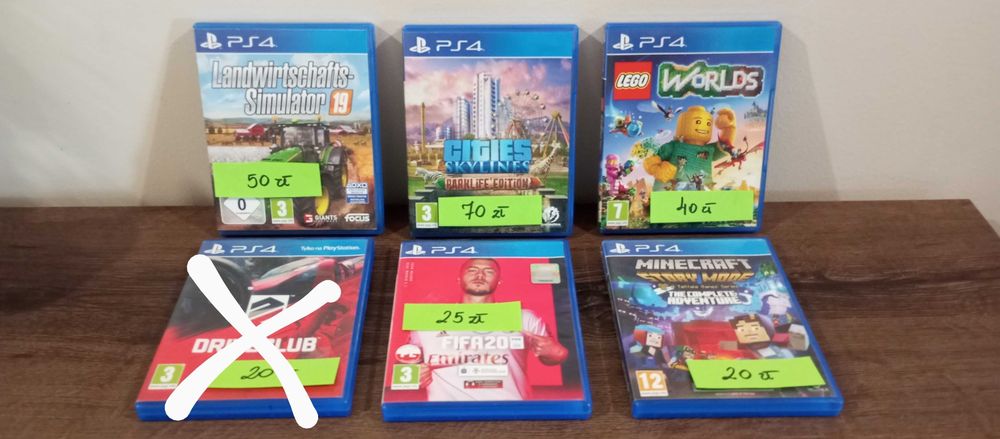 Sprzedam gry na konsolę PS4