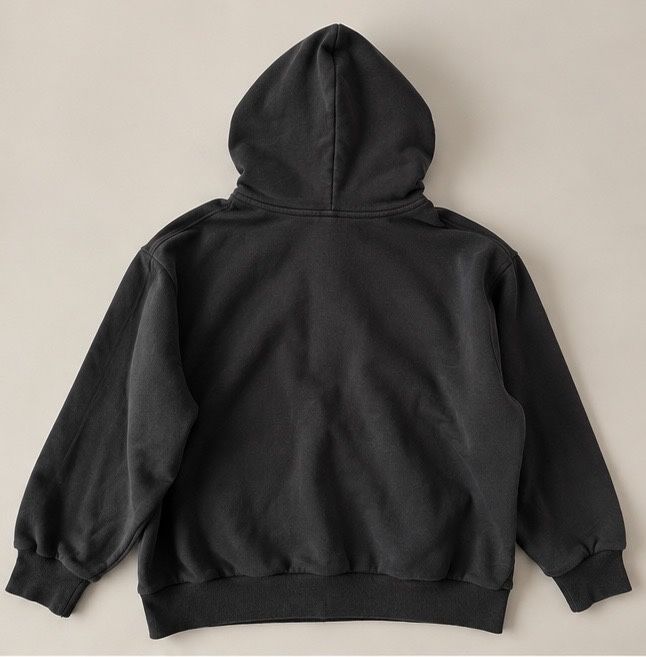 Oversized zip-худі графітового кольору