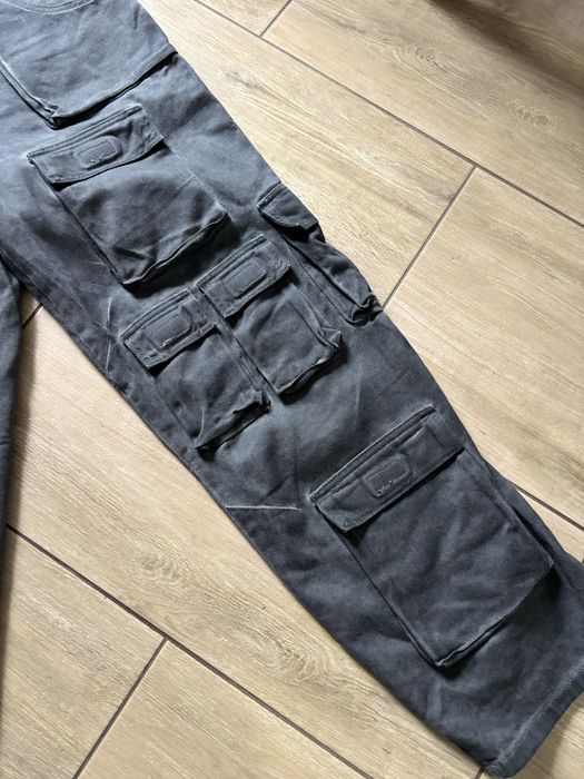 Low Lights Studios Oil Dyed Multipocket Cargo Pants Spodnie Bojówki Baggy XS