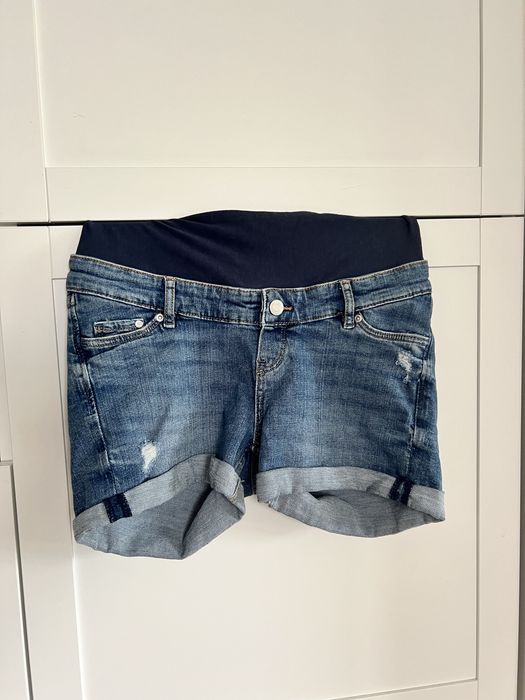 Jeansowe shorty ciazowe
