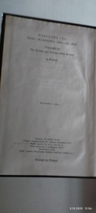 Biblia to jest Pismo Święte Starego i Nowego Testamentu.