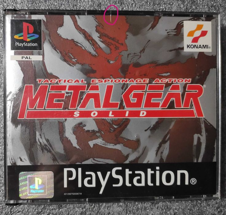 PS1 Metal Gear Solid, Silent Hill wydanie angielskie PSX PlayStation