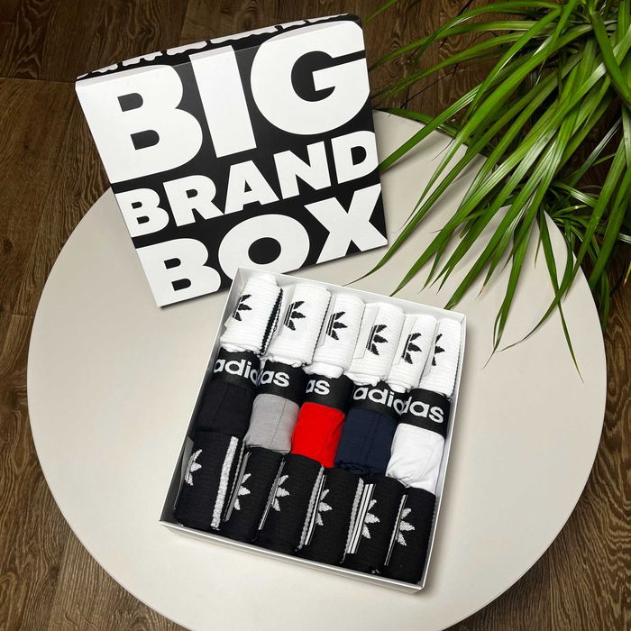 5шт Труси чоловічі + 12 пар носків / Трусы мужские / Хлопок